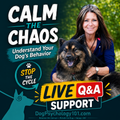 Calm the Chaos dog behavior course with live Q&A support from Dog Psychology 101