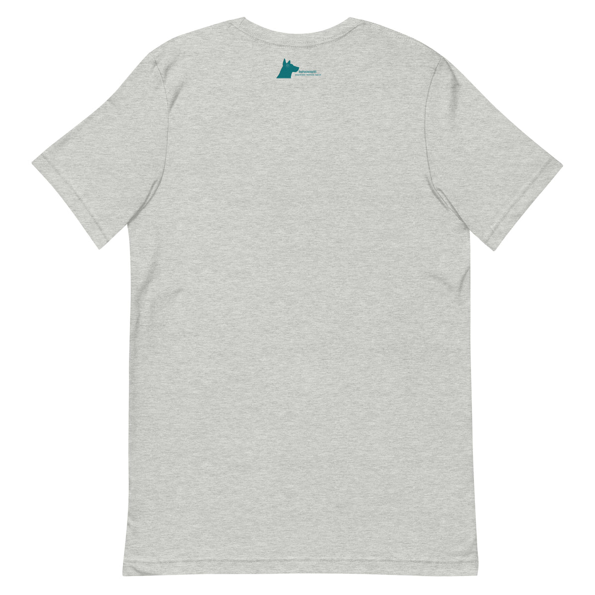 Whatever You Love, You Get More Of unisex t-shirt in athletic heather, back view